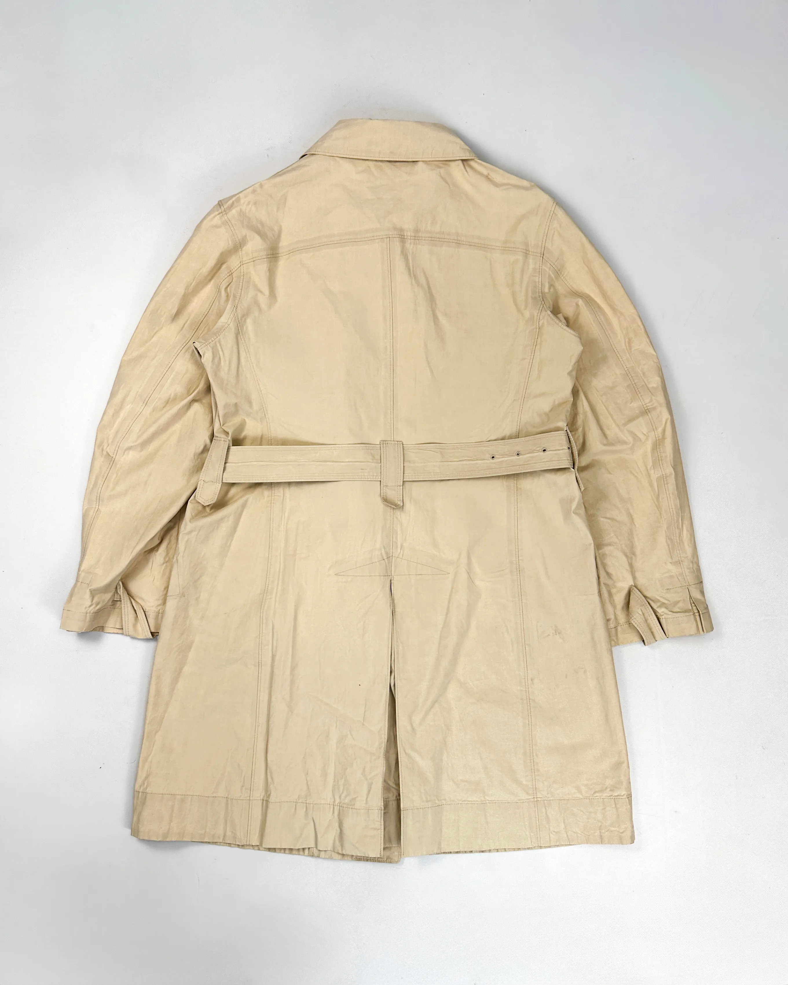 Jil Sander Beige Long Trench Coat 1990's