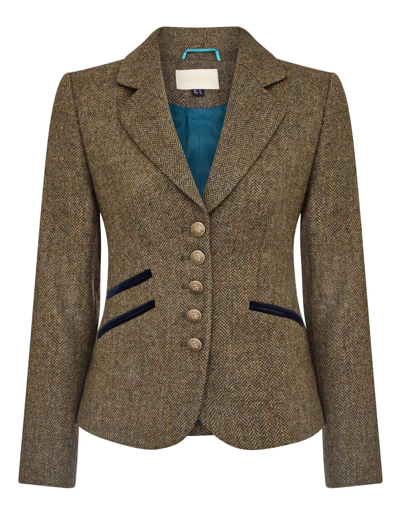 50% OFF Green Herringbone Tweed Jacket from Kensington