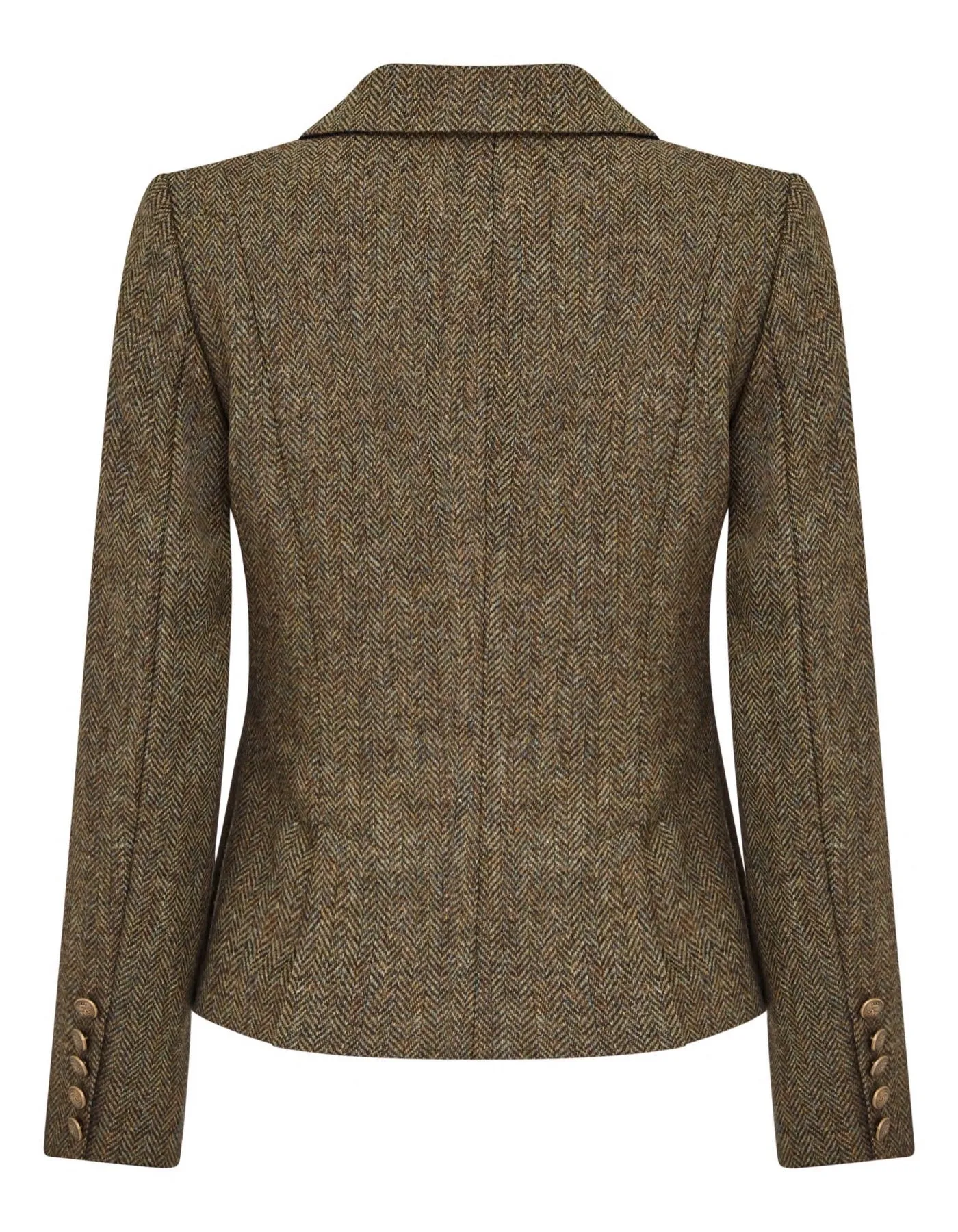 50% OFF Green Herringbone Tweed Jacket from Kensington