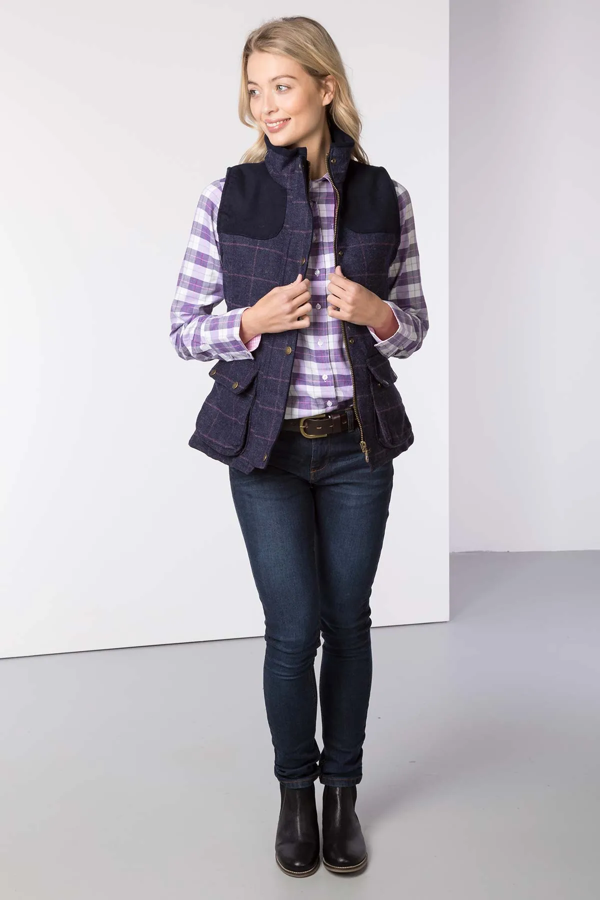 Ladies Tweed Gilet - Bramham II