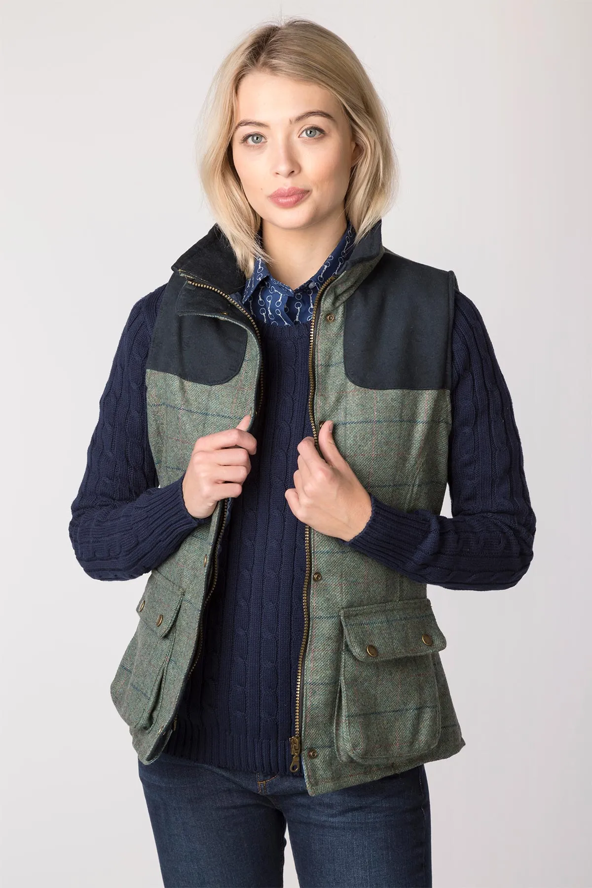 Ladies Tweed Gilet - Bramham II