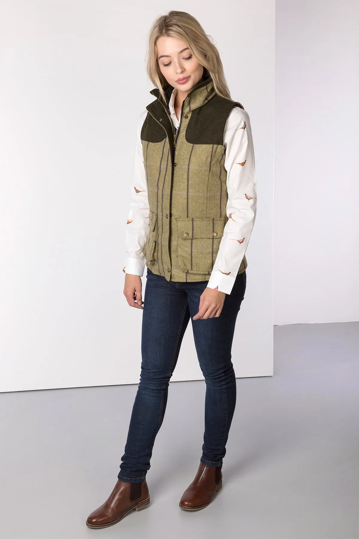 Ladies Tweed Gilet - Bramham II