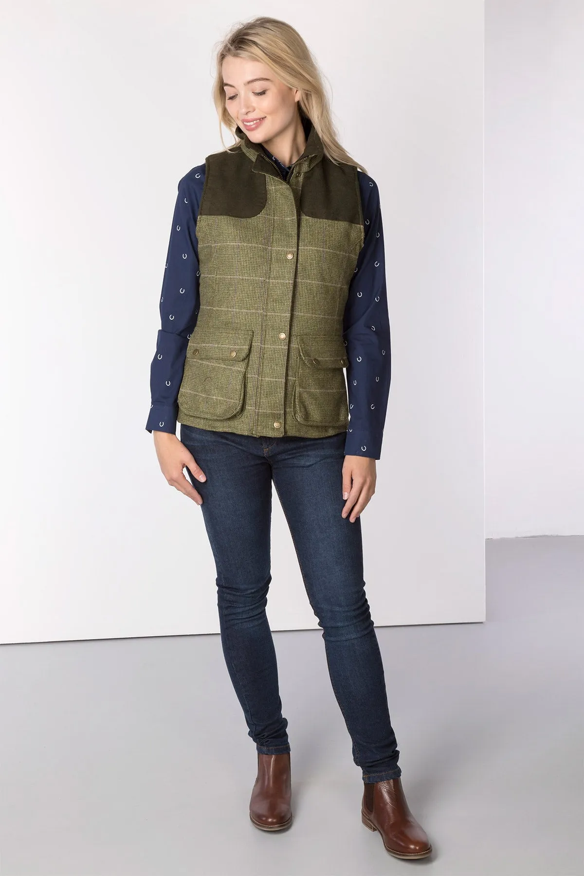 Ladies Tweed Gilet - Bramham II