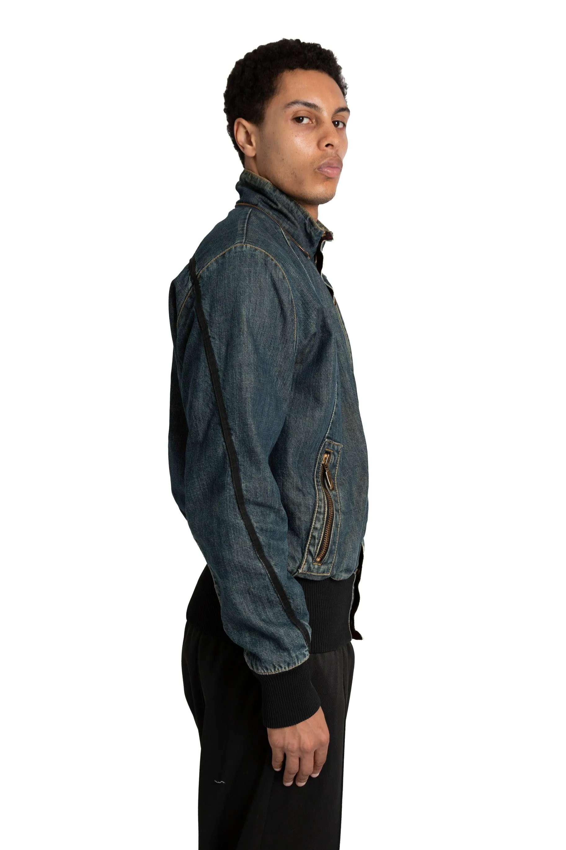 Levis Engineered Jeans Pocket Detail Denim Bomber Jacket