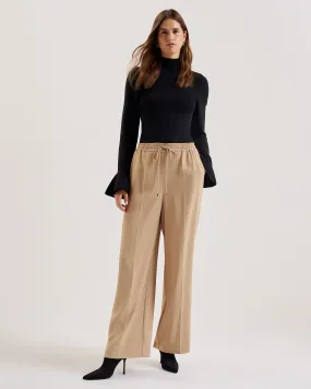 Liliaah Wide Leg Jogger Camel