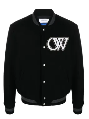 LOGO-APPLIQUÉ VARSITY BOMBER JACKET