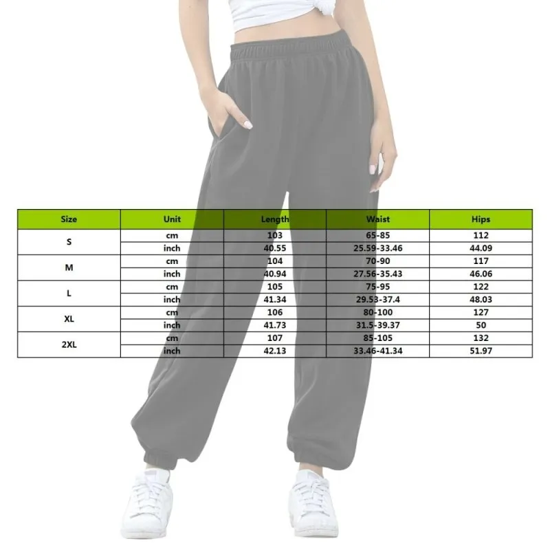 Loose Joggers Wide Leg SweatPants Women Trousers Plus Size Soft High Waist Pants Streetwear Korean Casual Yoga Pant