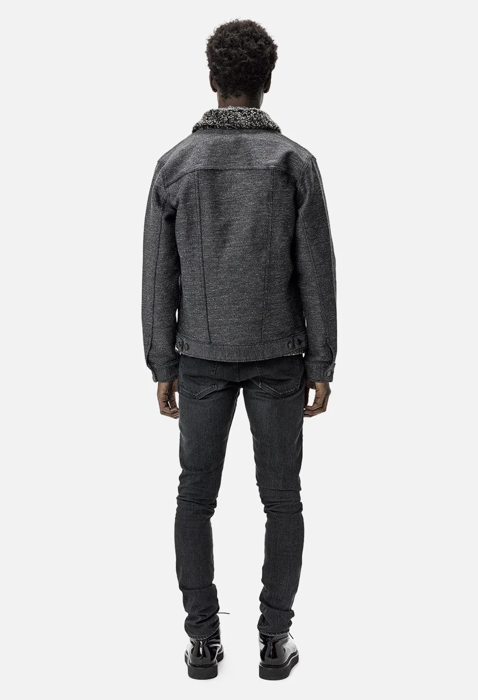 Melange Thumper Jacket / Charcoal