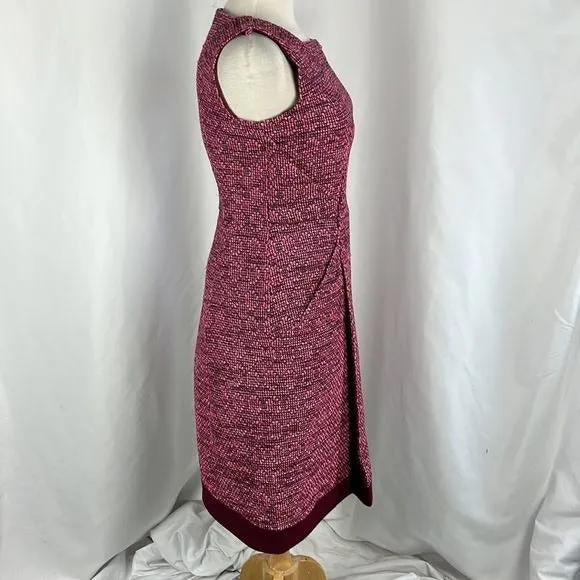 NWTRaoulPink Tweed Midi Dress w Pockets