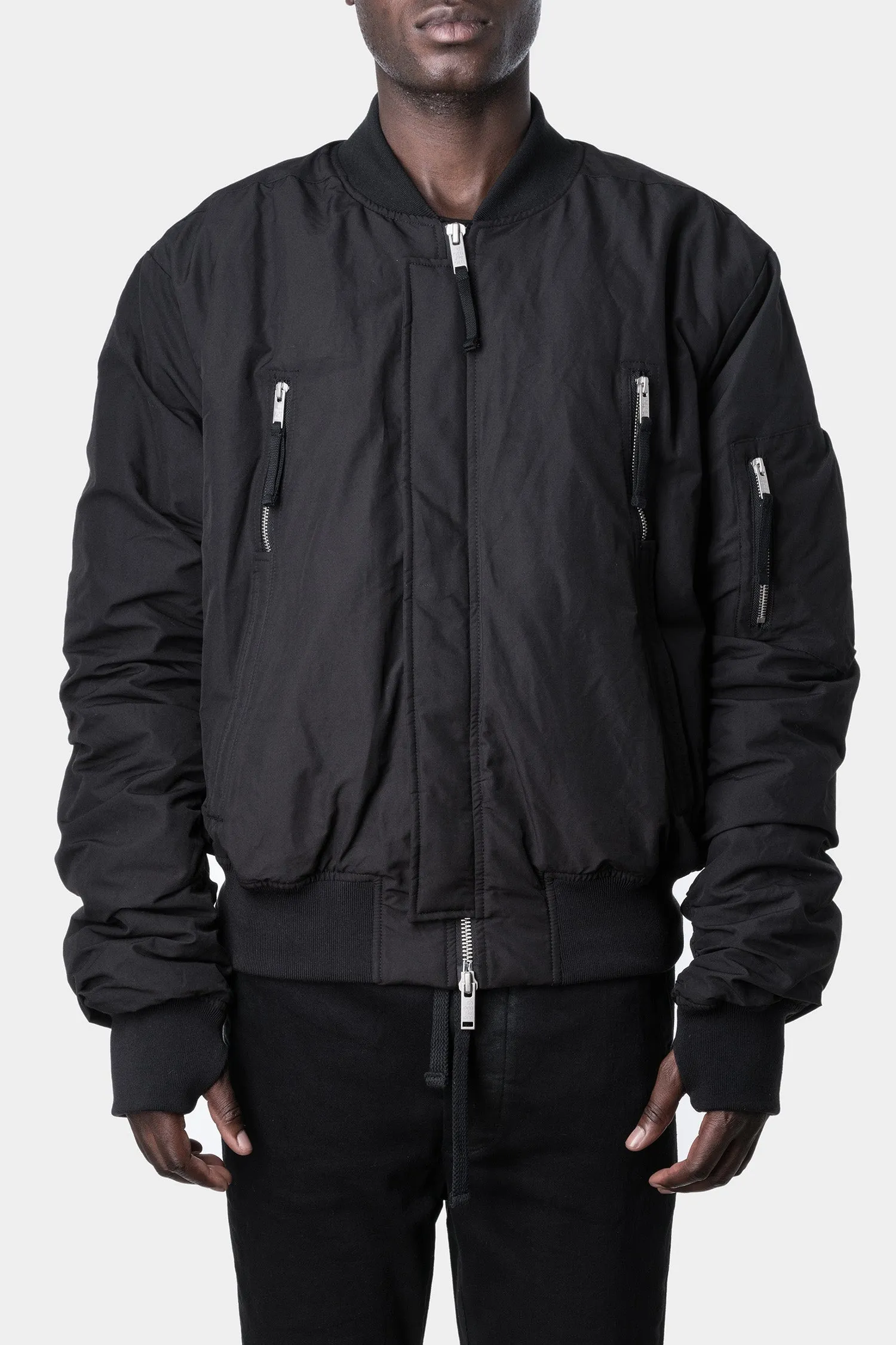 Padded winter bomber jacket, Black