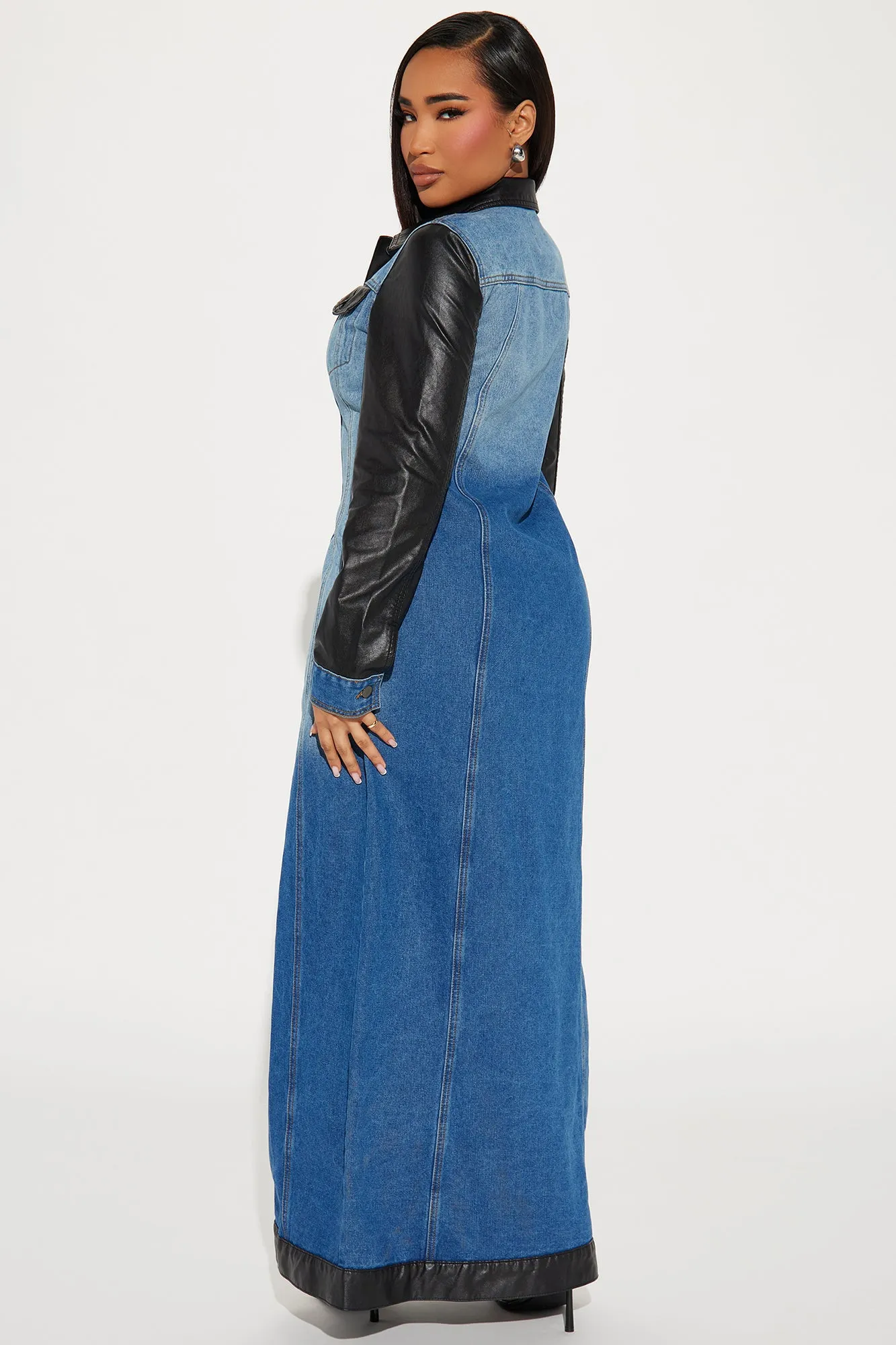 Problematic Denim Trench - Medium Wash