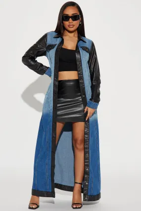 Problematic Denim Trench - Medium Wash