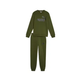 Puma boy's tracksuit with crew neck sweatshirt and trousers with elastic Logo 670884-31 mirto