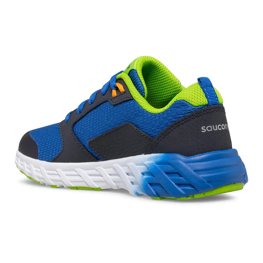 Saucony Blue/Green Wind 2.0 Youth Sneaker