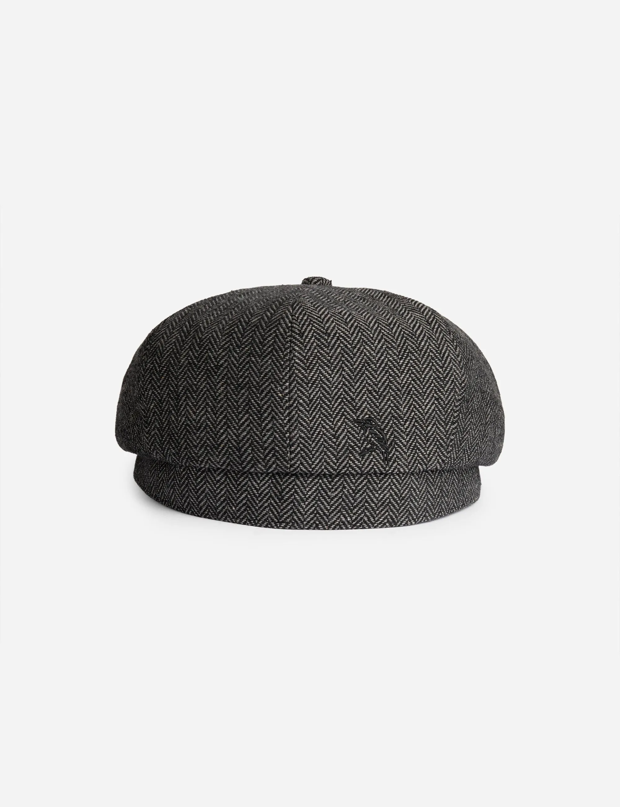 Shelby Newsboy Cap - Black Tweed