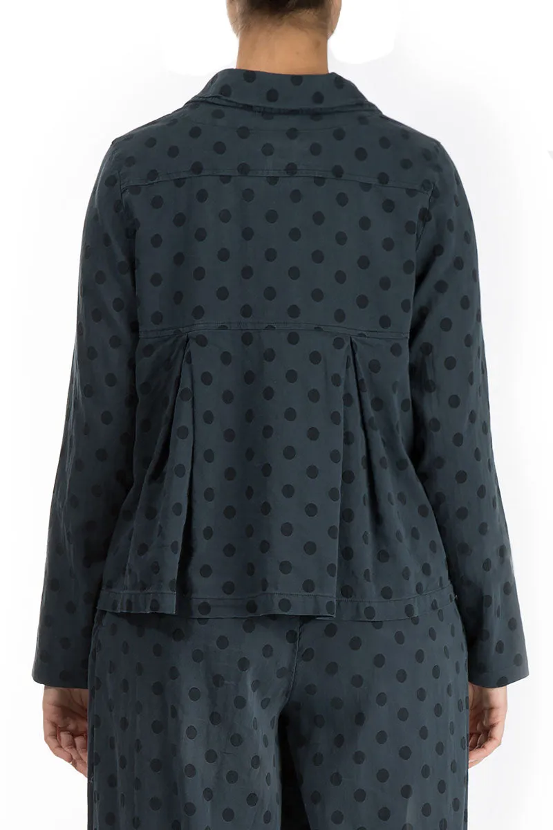 Short Dotty Midnight Blue Jacket