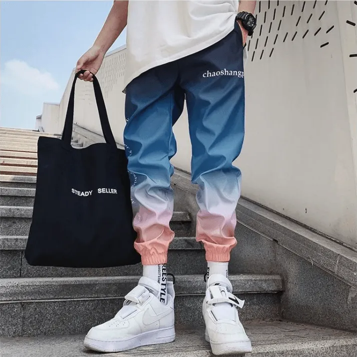 Streetwear Hip hop Joggers Pants Men Loose Harem Pants Ankle Length Trousers Sport Casual Sweatpants White Techwear