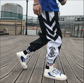 Streetwear Hip hop Joggers Pants Men Loose Harem Pants Ankle Length Trousers Sport Casual Sweatpants White Techwear