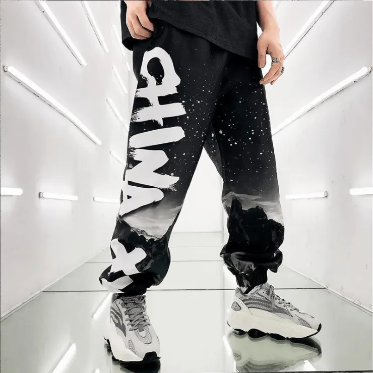 Streetwear Hip hop Joggers Pants Men Loose Harem Pants Ankle Length Trousers Sport Casual Sweatpants White Techwear