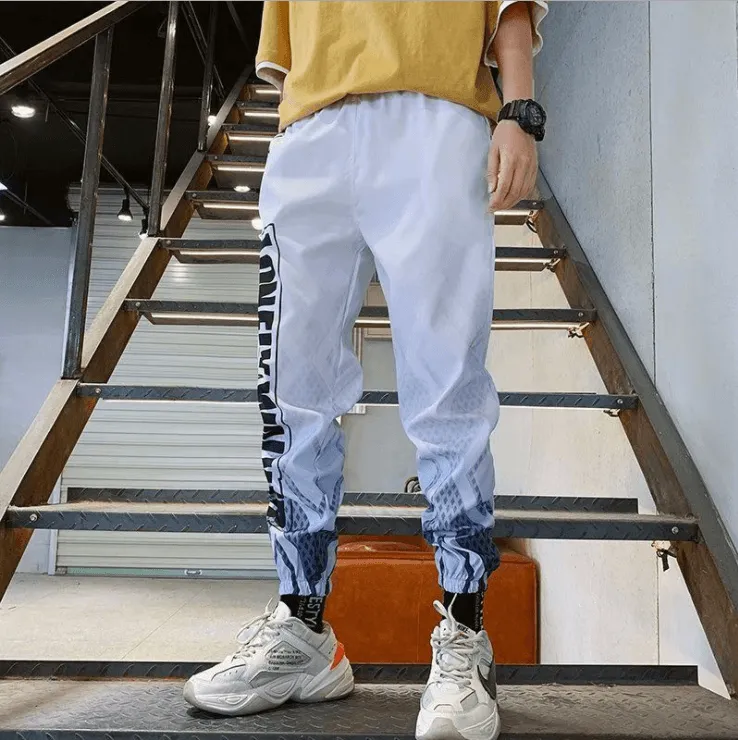 Streetwear Hip hop Joggers Pants Men Loose Harem Pants Ankle Length Trousers Sport Casual Sweatpants White Techwear