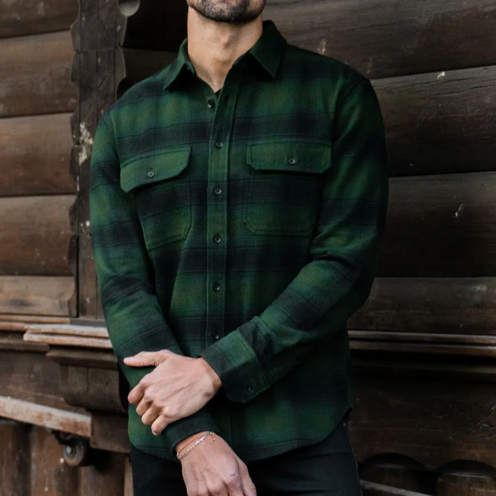 Summit Flannel Shirt | Evergreen