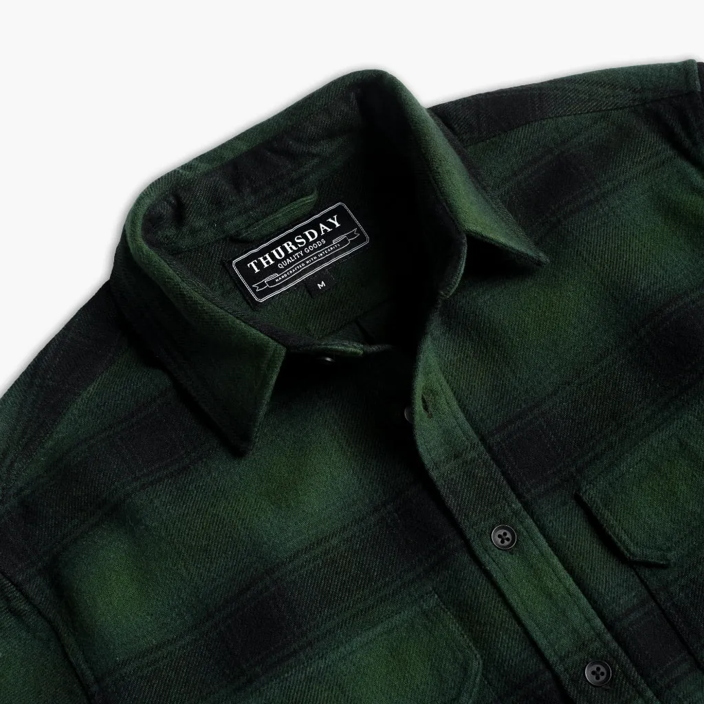 Summit Flannel Shirt | Evergreen