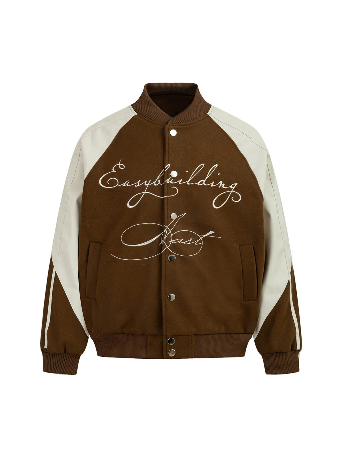 Thesupermade Contrast Stitching Bomber Jacket