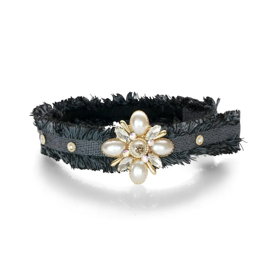 TWEED JEWEL HAIRBAND