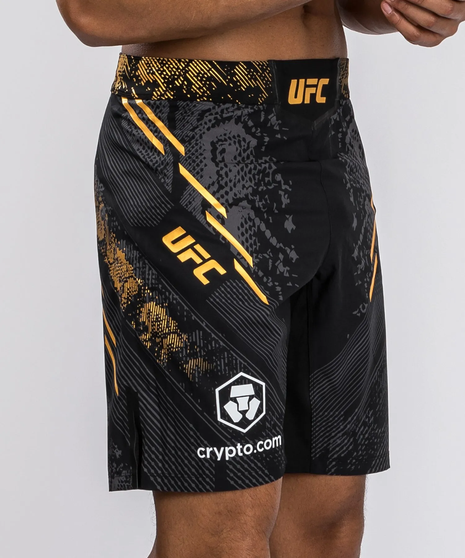 UFC Adrenaline by Venum Authentic Fight Night Men's Fight Short - Long Fit  - Champion