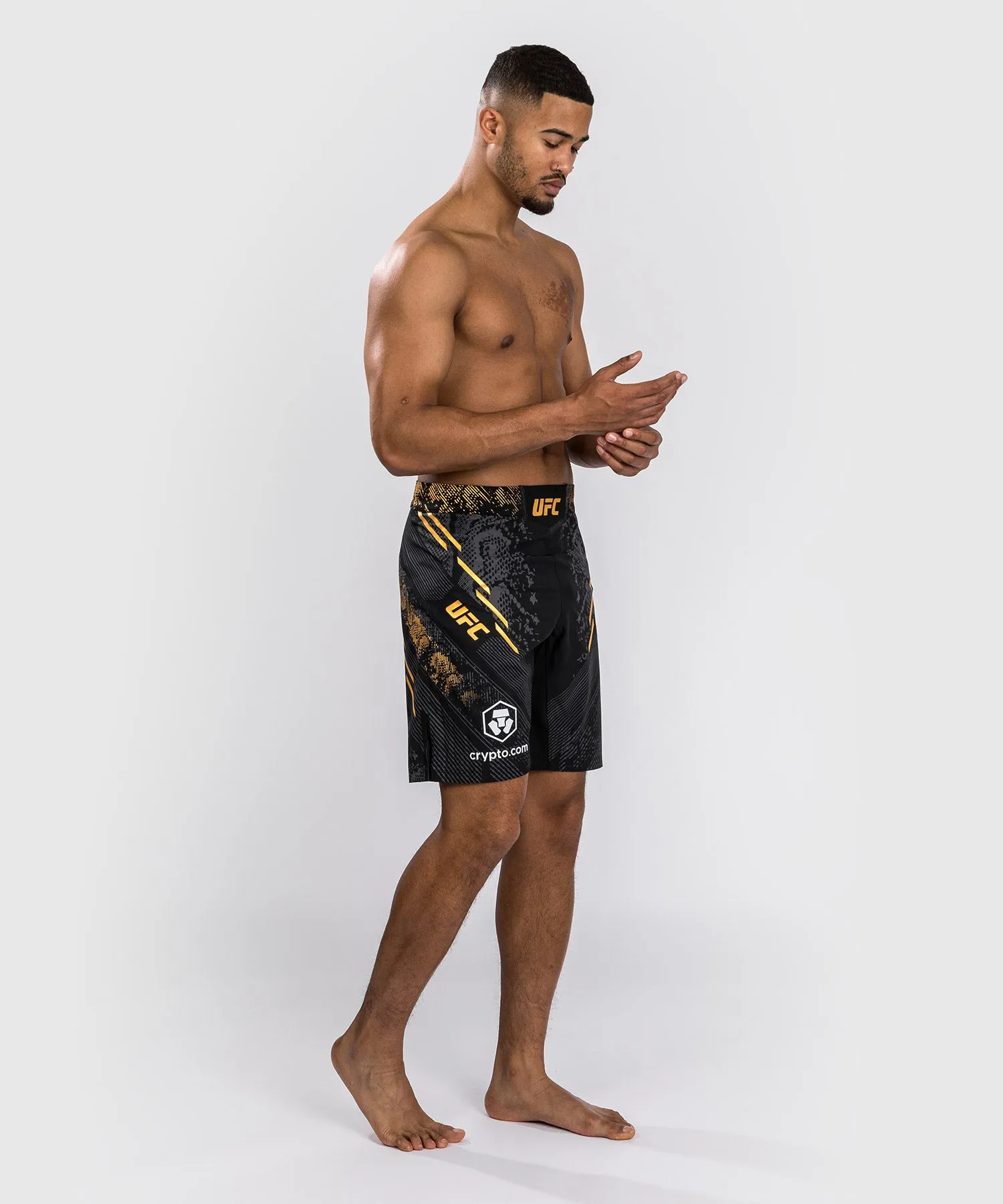 UFC Adrenaline by Venum Authentic Fight Night Men's Fight Short - Long Fit  - Champion