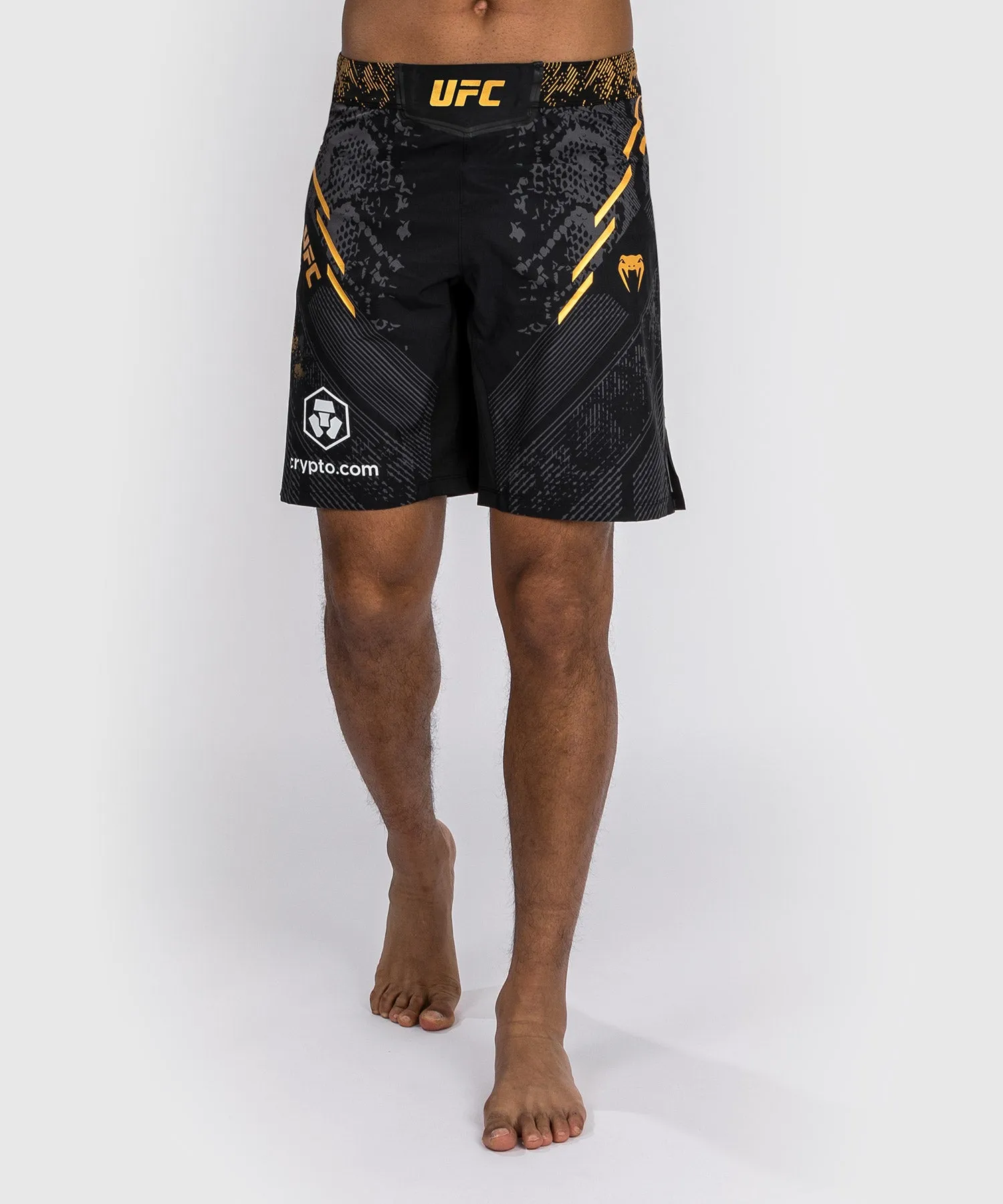 UFC Adrenaline by Venum Authentic Fight Night Men's Fight Short - Long Fit  - Champion