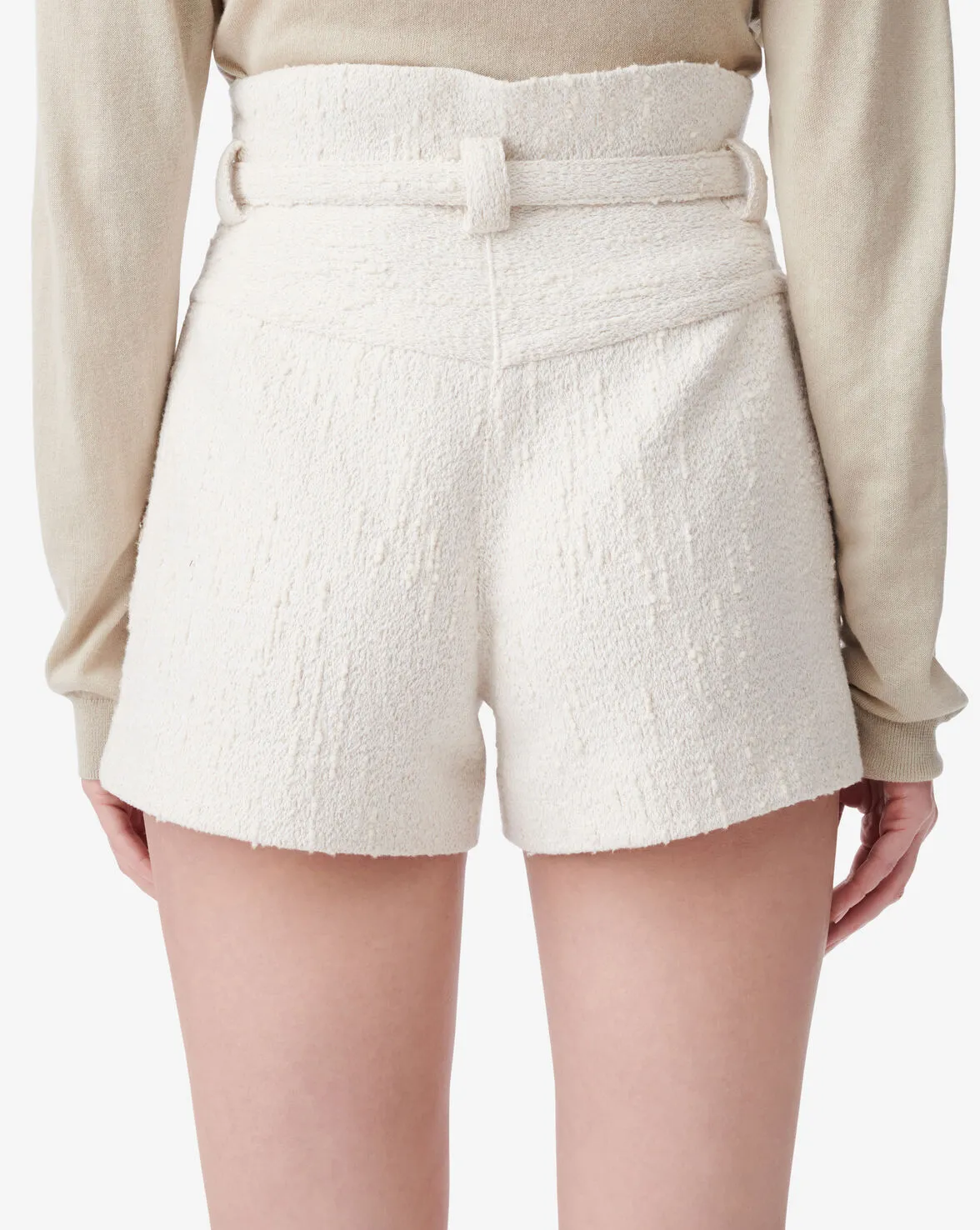 Vanay Belted Tweed Shorts