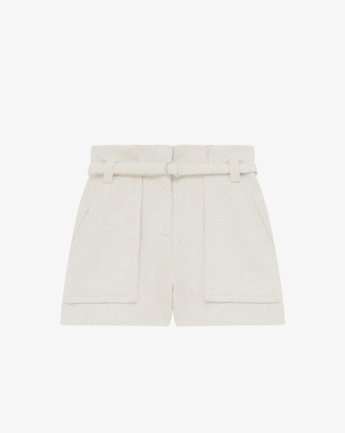 Vanay Belted Tweed Shorts