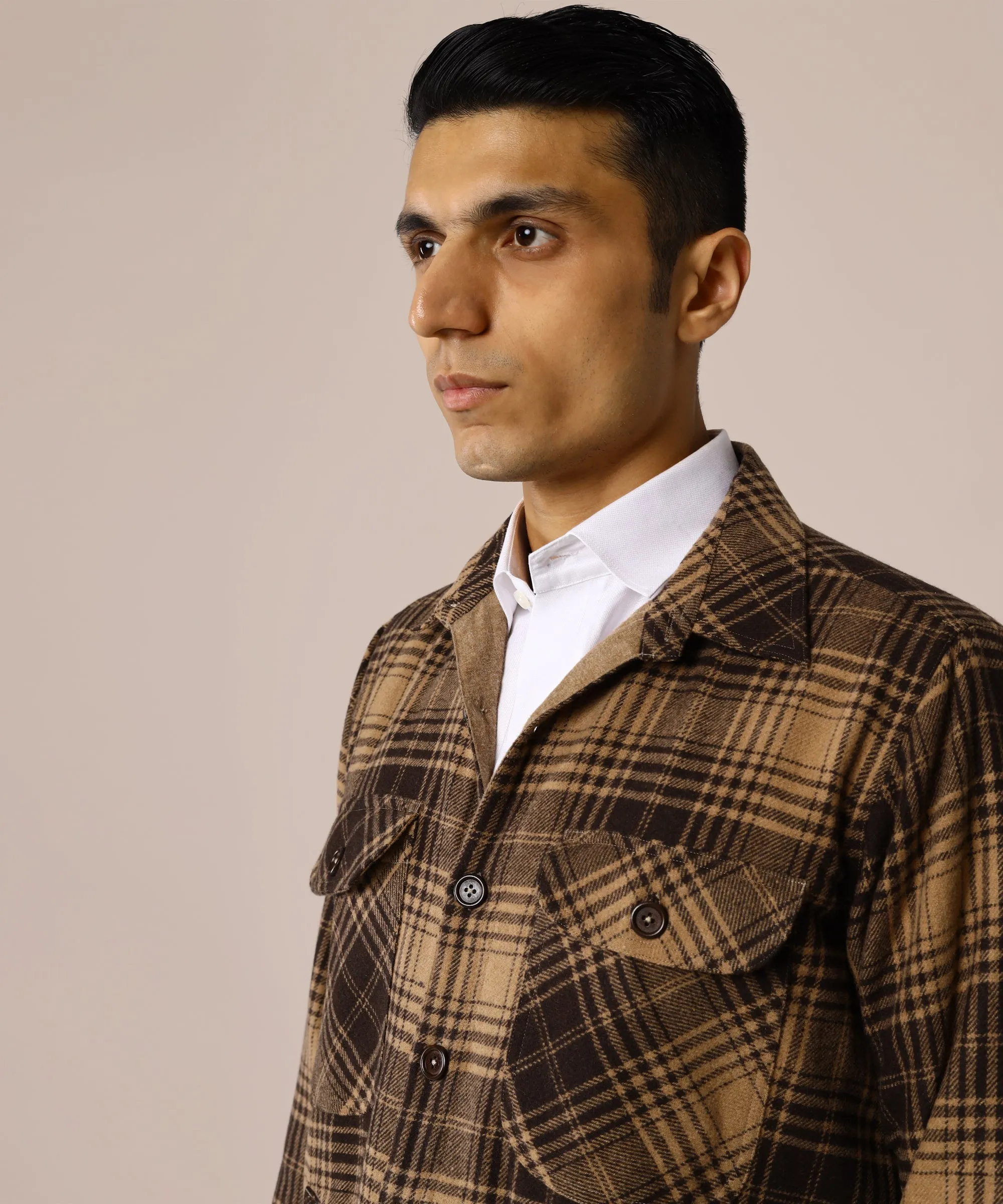 Walnut Tweed Overshirt