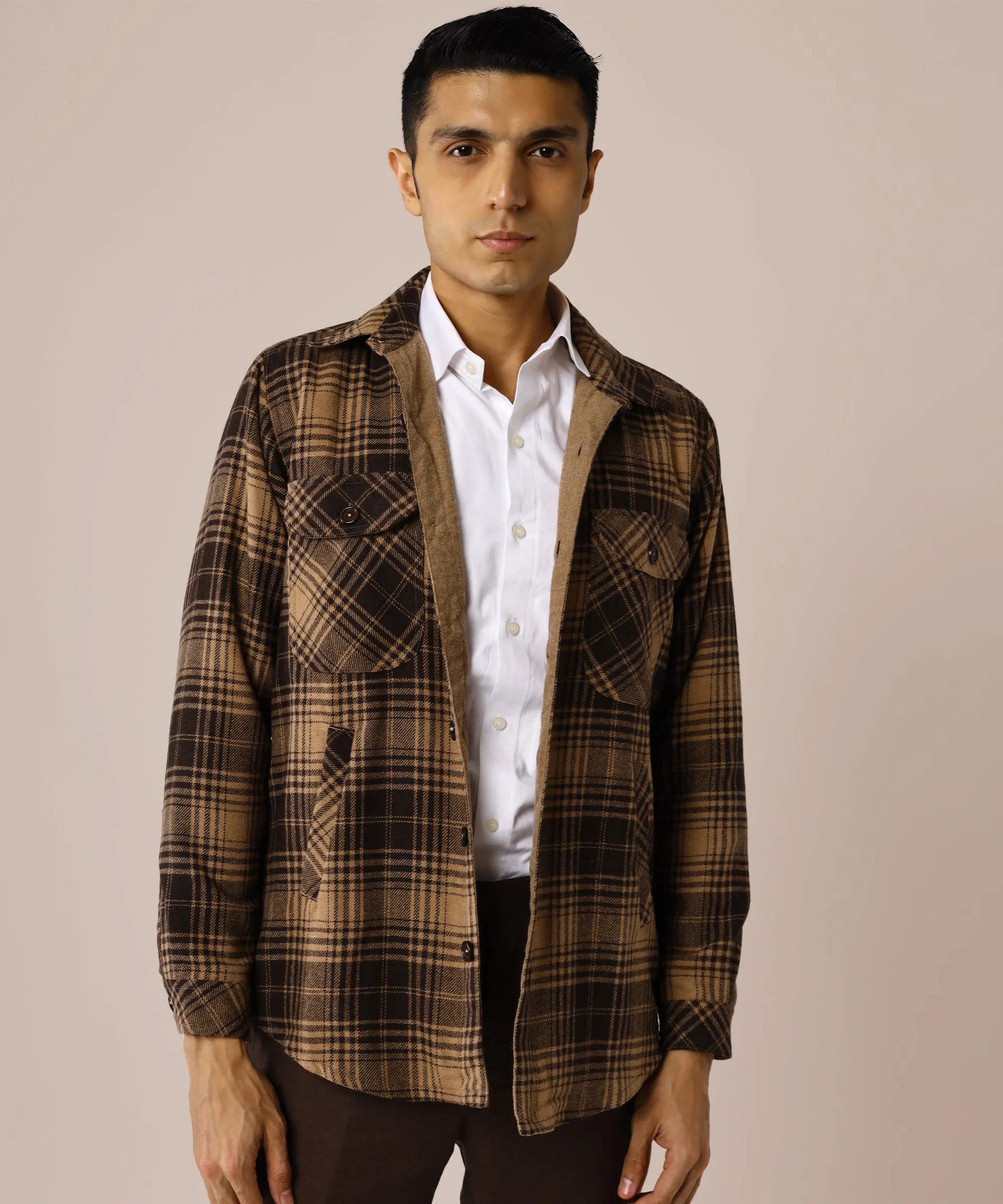 Walnut Tweed Overshirt