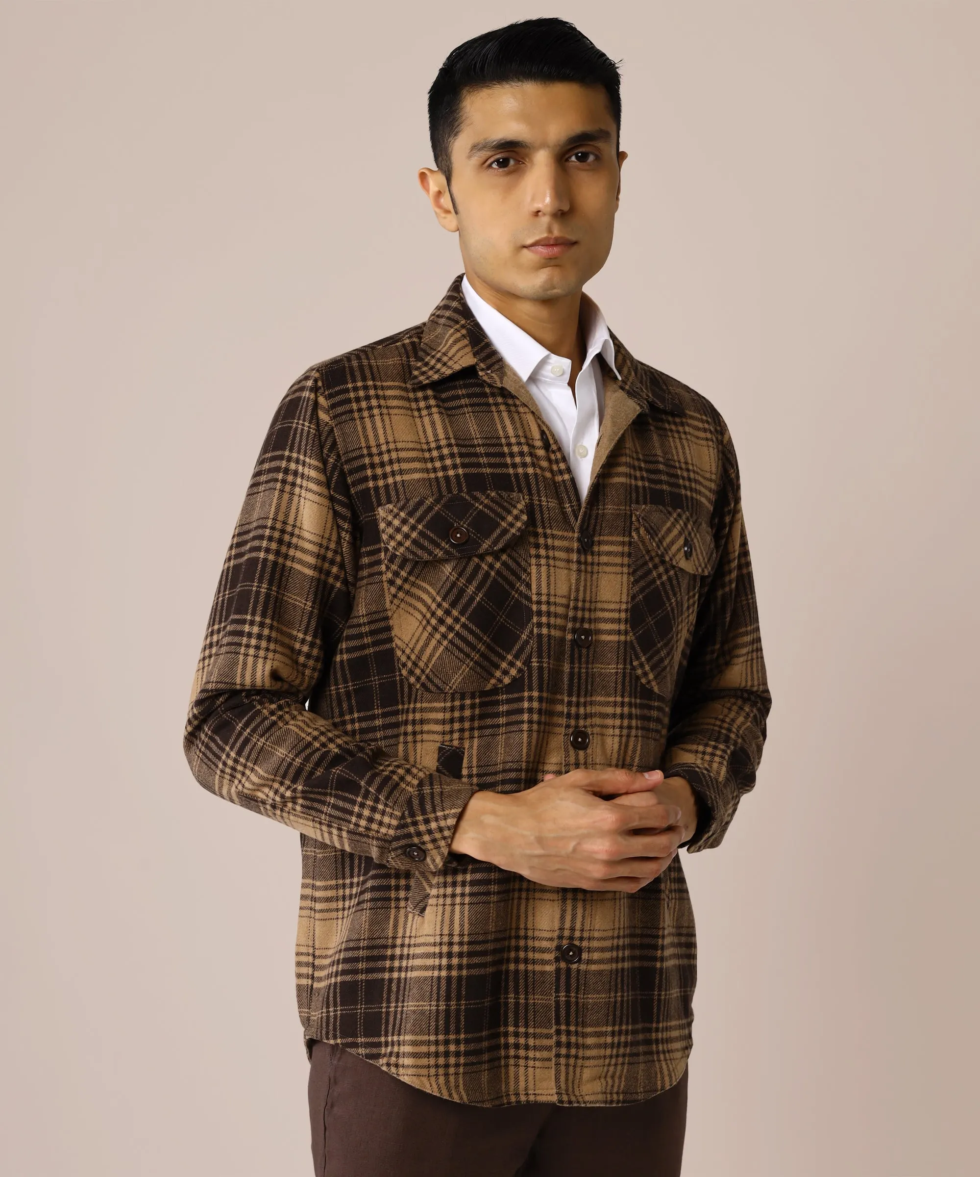 Walnut Tweed Overshirt