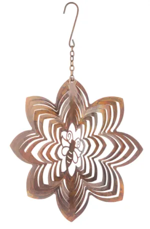 Whimsical Honeybee Metal Wind Spinner - 16.5"H x 9.75"W